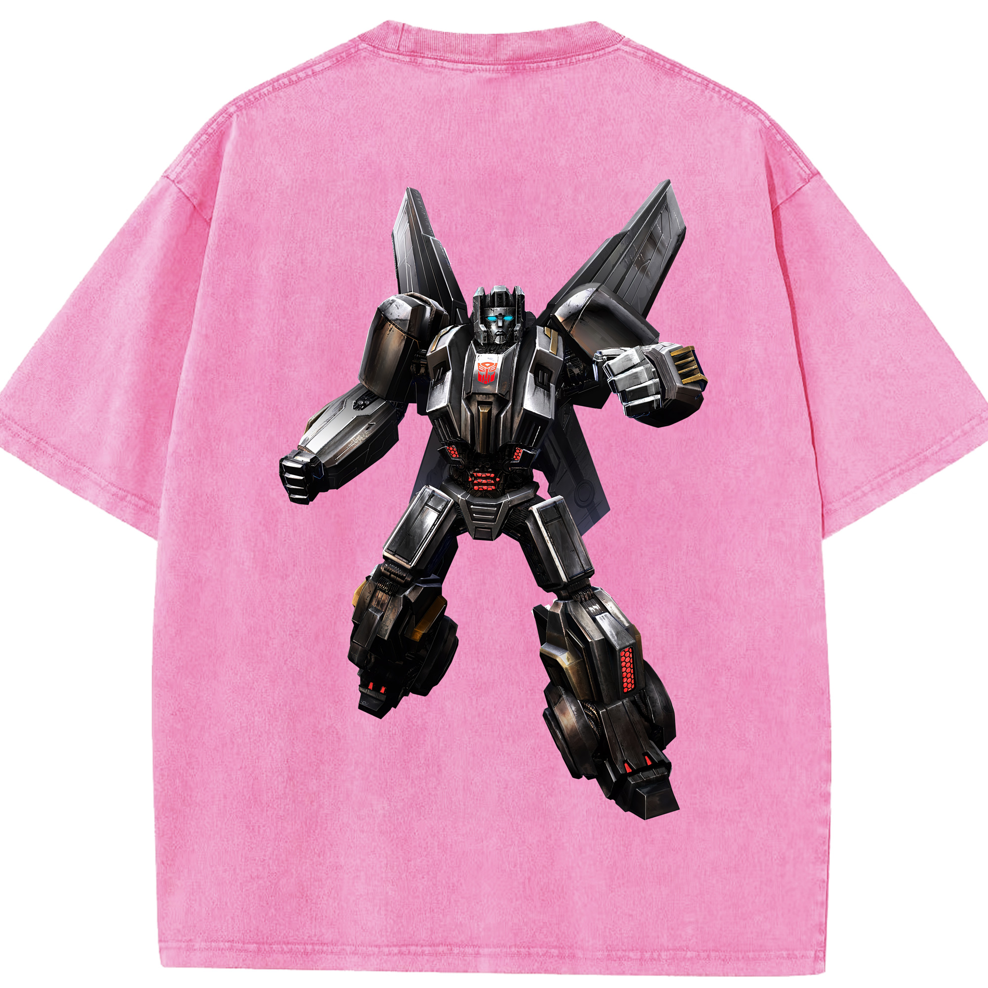 （画像用） Transformers トランスフォーマー 綿100% ヴィンテージ風 半袖Tシャツ（背面プリント）